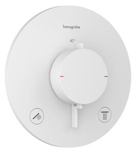 Sprchová a vanová baterie Hansgrohe Ecostat Comfort S bez podomítkového tělesa matná bílá 33715700