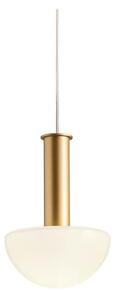 Redo 01-2474 - Lustr na lanku LUMIEN 1xG9/10W/230V pr. 13 cm zlatá/bílá