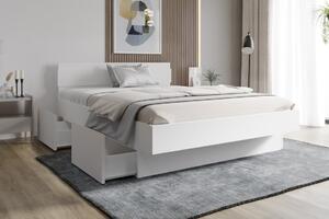 Buková manželská postel s úložným prostorem - Toledo , Buk přírodní, 180x200 cm