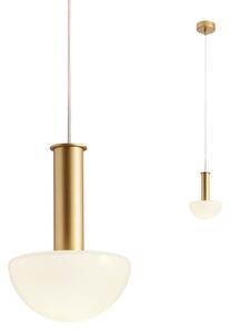 Redo 01-2474 - Lustr na lanku LUMIEN 1xG9/10W/230V pr. 13 cm zlatá/bílá