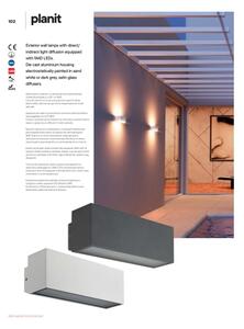 Redo 90095 - LED Venkovní nástěnné svítidlo PLANIT LED/10W/230V 3000K IP54 bílá