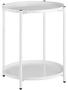 Tectake Odkládací stolek Oxford 45,5x45,5x53cm - bílá