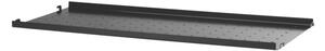 String Police String Metal Shelf Low Edge 78 x 30, black
