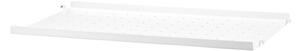 String Police String Metal Shelf Low Edge 58 x 30, white