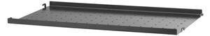String Police String Metal Shelf Low Edge 58 x 30, black