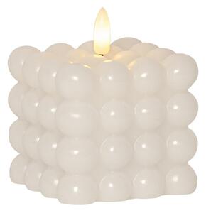 Bílá vosková LED svíčka Star Trading Flamme Dot, výška 9,5 cm