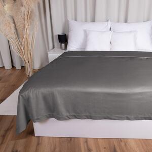 Biante Sametový přehoz na postel Velvet Premium SVP-017 Tmavě šedý 140x200 cm