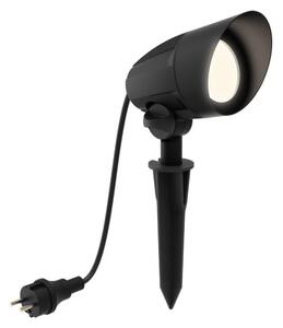 Reflektor 1x GU10 2700K čierna IP44 PHILIPS Cylr 8721103104991