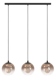 Eglo 901924 - Lustr na lanku ARISCANI 3xE27/60W/230V černá/béžová/kouřová
