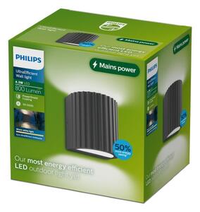 Venkovní nástěnné svítidlo LED 2700K antracitová IP44 PHILIPS Zyra 8721103104830
