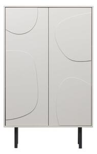 Světle šedá skříňka z borovicového dřeva 85x135 cm Cadiz – WOOOD