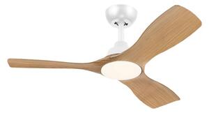 Stropní ventilátor se světlem LED 3000–6500K biela, drevo IP20 PHILIPS Olas 8721103095985