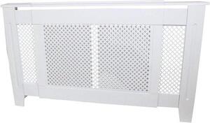Obložení radiátorů z dřeva – topná skříň – dekorace interiéru – nastavitelný design – rozměry 1400–1920 mm – bílá barva