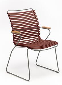 Houe Denmark - Židle CLICK s područkami vyšší, červená