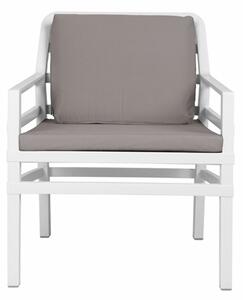 NARDI GARDEN - Židle ARIA POLTRONA bílá/šedá