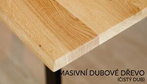 Rozsouvací dubový stůl 20 / dubová deska 160x78x90