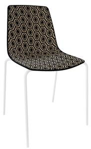 GABER - Židle ALHAMBRA NA, černobéžová/bílá