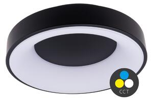 T-LED Černé LED stropní svítidlo kulaté 380mm 32W CCT 105530