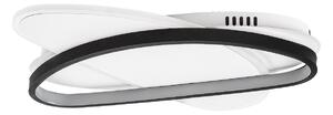 Rabalux 71469 LED přisazené stropní svítidlo Brantiel | 57W integrovaný LED zdroj | 3250lm | 3000-6000K | dálkové ovládání | stmívač | černá
