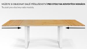 Dubový stůl na kovových nohách Lukka 230x75x110