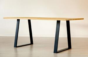 Dubový stůl na kovových nohách 11 200x75x100
