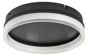 Rabalux 71478 LED přisazené stropní svítidlo Seraphiel | 18W integrovaný LED zdroj | 1110lm | 3000-6500K | dálkové ovládání | stmívač | černá