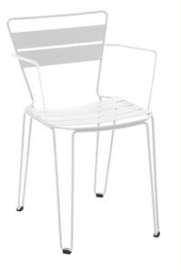 ISIMAR - Židle MALLORCA s područkami - bílá