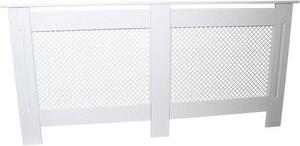 Radiátorové kryty MDF – topné prvky – dekorace do obývacího pokoje – bezpečnost pro děti – šířka 172 cm – bílá barva
