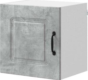 Kuchyňská skříňka – Úložná skříňka do kuchyně – Organizace kuchyně – Odolný dřevěný materiál – 40 x 31 x 40 cm – Betonově šedá barva