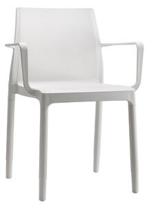 SCAB - Židle CHLOÉ TREND MON AMOUR s područkami - bílá