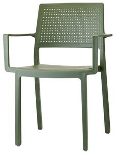 SCAB - Židle EMI s područkami - zelená