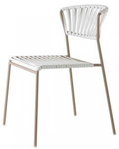SCAB - Židle LISA CLUB - bílá/béžová