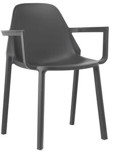 SCAB - Židle PIU s područkami - antracitová