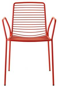 SCAB - Židle SUMMER s područkami - červená