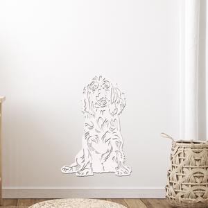 Dřevo života | Dřevěná dekorace Kokršpaněl | Rozměry (cm): 40x60 | Barva: Bílá