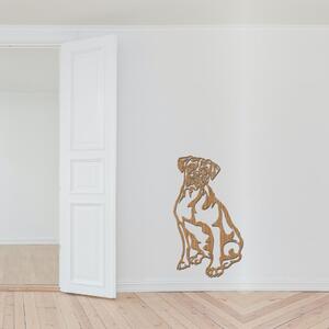 Dřevo života | Dřevěná dekorace psa Boxer | Rozměry (cm): 16x30 | Barva: Buk