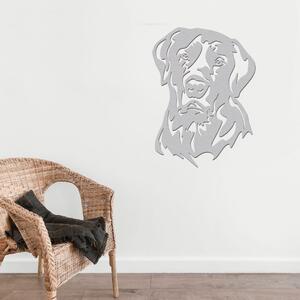 Dřevo života | Dřevěná dekorace psa Labrador | Rozměry (cm): 22x30 | Barva: Šedá