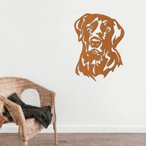 Dřevo života | Dřevěná dekorace psa Labrador | Rozměry (cm): 22x30 | Barva: Černá