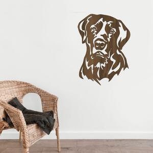 Dřevo života | Dřevěná dekorace psa Labrador | Rozměry (cm): 22x30 | Barva: Šedá