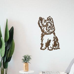Dřevo života | Dřevěná dekorace psa Jorkšírský teriér | Rozměry (cm): 19x30 | Barva: Javor