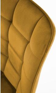 LuxuryForm Jídelní židle ORLEN VELUR - žlutá