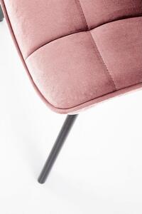 LuxuryForm Jídelní židle ORLEN VELUR - růžová