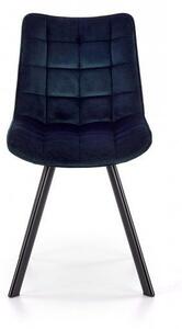 LuxuryForm Jídelní židle ORLEN VELUR - tmavě modrá