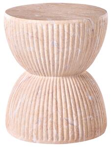 Odkládací stolek OCCHITO 36 cm 36 cm Béžový mramor