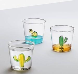 Ichendorf Milano designové sklenice na vodu Desert Plants Tumbler Cactus Pink Flower