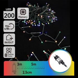 Aigostar - LED Venkovní řetěz 200xLED/8 funkcí 8m IP44 multicolor