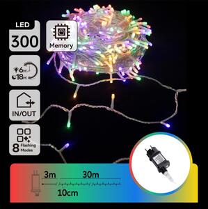 Aigostar - LED Venkovní řetěz 300xLED/8 funkcí 33m IP44 multicolor