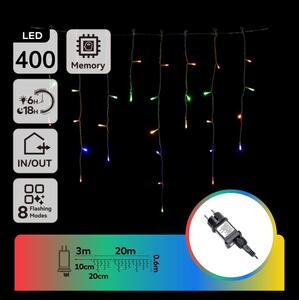 Aigostar - LED Venkovní řetěz 400xLED/8 funkcí 23x0,6m IP44 multicolor