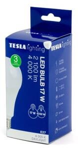 TESLA BL271740–1 - LED bulb žárovka E27, 17W, 2100 lm, 4000K, denní bílá