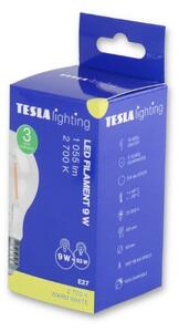 TESLA BL270927–2 - LED filament retro bulb žárovka E27, 9W, 1055 lm, 2700K, teplá bílá, čirá